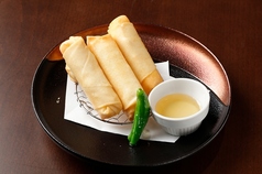 チーズ春巻き蜂蜜ディップ