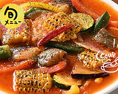 夏野菜のスパイシーパスタ