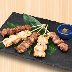 「国産」焼鳥５種盛合せ