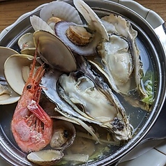 貝風呂　海鮮の酒蒸し