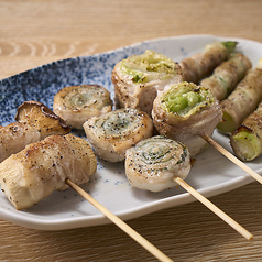 豚巻き野菜串4種盛り