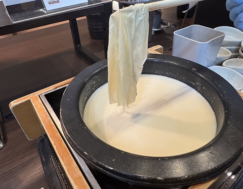 朝食ブッフェにて豆富＆湯葉を愉しめる！