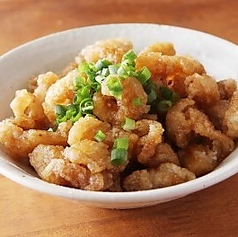 かりかり鶏皮ポン酢