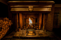 1690年からフランスの修道院で使用されていた暖炉