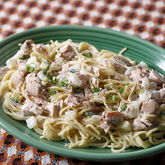パスタ 秋鮭のクリームソース