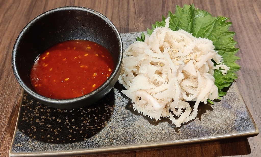 白センマイ刺し