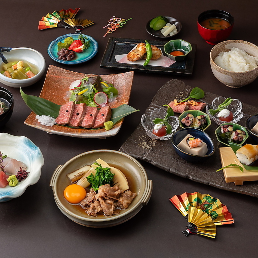 2名様から団体様までご利用いただけるコース設計◎デートや少人数の会食から大人数の宴会まで対応可