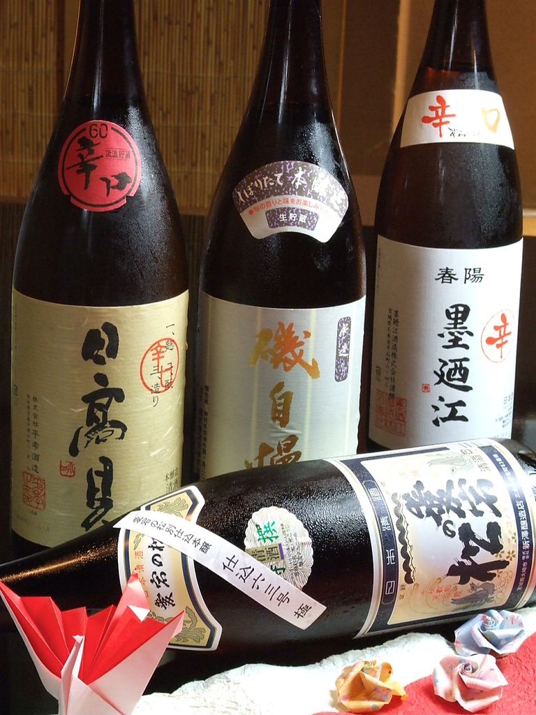 飲み放題は日本酒豊富に揃えております！