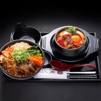 【得】ミニスンドゥブ＆ビビンバ丼セット