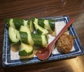 料理メニュー写真&nbsp;鶏味噌キュウリ(1本)