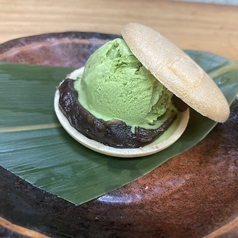 あずき抹茶最中アイス