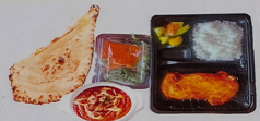 DINNER(中サイズ) 1種類カレー/ナン&ライス/サラダ/漬物/チキンティッカー