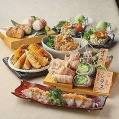 個室 野菜巻き串と焼き鳥 博多巻きんしゃい 梅田茶屋町店のコース写真