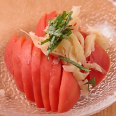 【とりあえず】ガリとトマトのサラダ