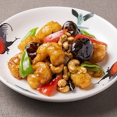 宮保蝦仁(エビのピリ辛甘酢炒め)