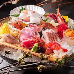 【アラカルト必須】日本海鮮魚のお造り★※各種宴会プラン2680円からご用意！お得な特典盛りだくさんの写真