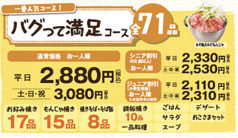 道とん堀 平松本町店のコース写真