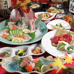各種宴会に最適な飲み放題付コースは4000円(税込)から