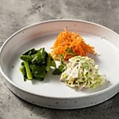有機野菜の前菜3種の盛り合わせ