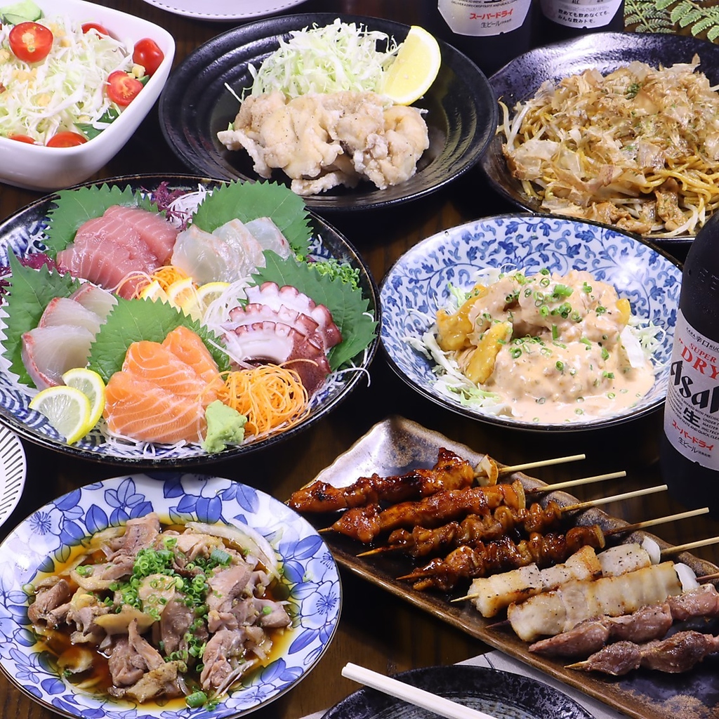 計10品のメニューと2時間飲み放題付きのコースは5,000円(税込)！お腹も心も満たせます♪ぜひご堪能を