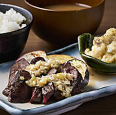 ネギ塩ダレの牛タンステーキ