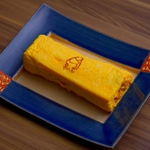 ゆかしのロゴ入り厚焼き玉子は是非食べてほしい一品です！