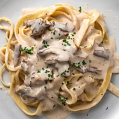 ポルチーニ茸クリームスパゲティ