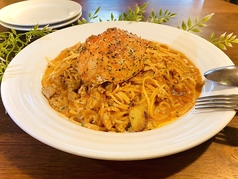 ワタリガニのトマトクリームスパゲッティ