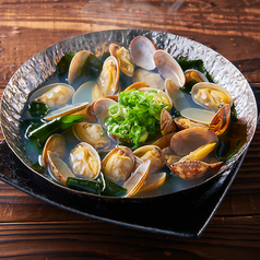 広田湾産 わかめとどっさりあさりの酒蒸し　