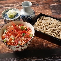 海鮮まかない丼　蕎麦セット