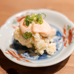 味玉ポテサラ(自家製ベーコンのせ)