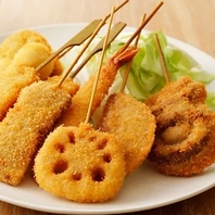 揚げたてを堪能！串カツ食べ放題！