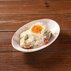 半熟卵のポテトサラダ