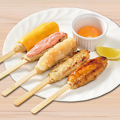 【やみつき串焼】軟骨入りつくね盛合せ