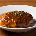 料理メニュー写真 グラリックチーズハンバーグ 200g 100％Beef  シングル/ダブル