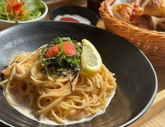 明太クリームパスタランチ