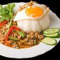 料理メニュー写真&nbsp;【タイ】ガパオライスセット