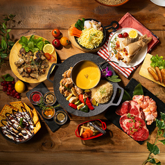 東急プラザ蒲田BeerFesta2025 芝生のビアガーデンBBQのコース写真