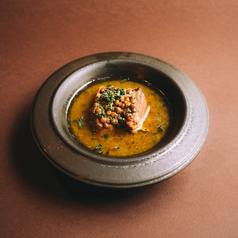 国産豚バラ肉とレンズ豆の軽いスパイス煮込み