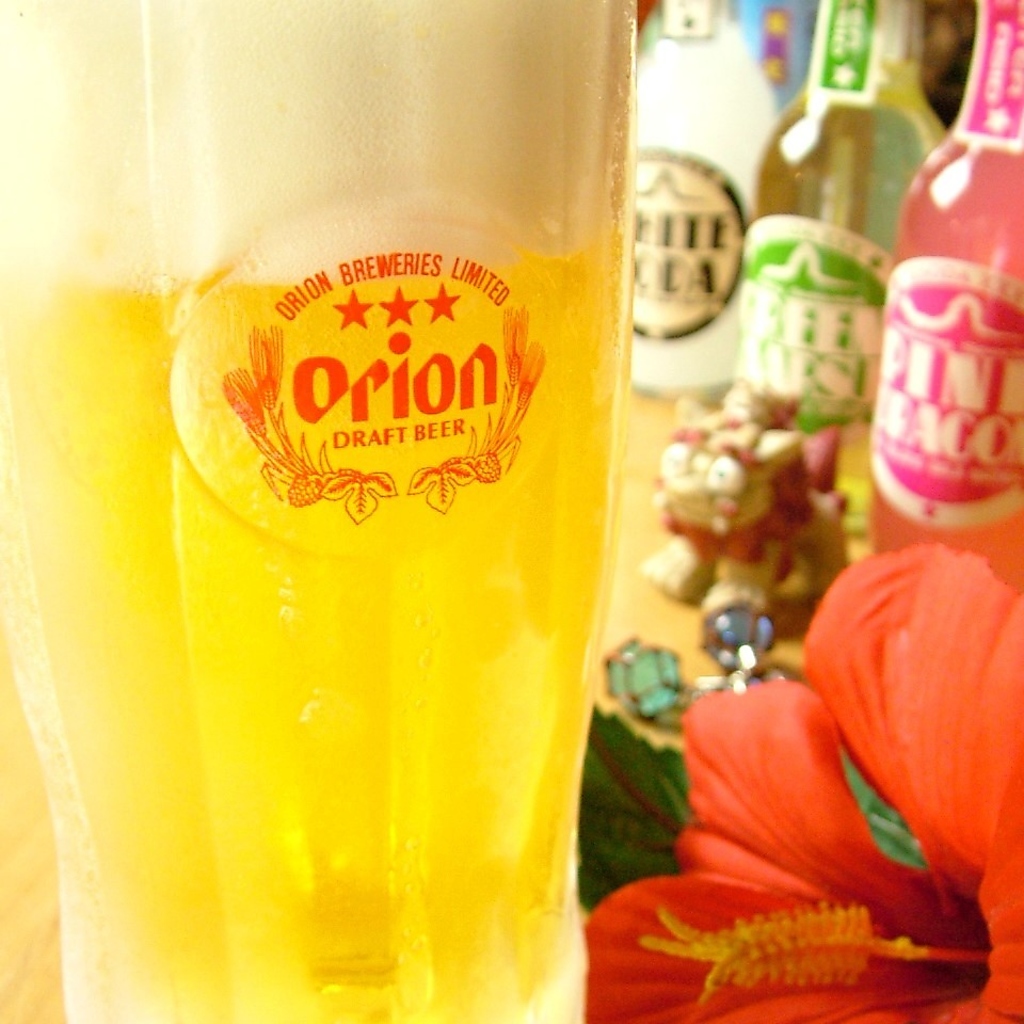 沖縄の定番オリオンビール！やんばるの水で仕込んだスッキリとした旨さ。沖縄料理との相性ぴったり☆