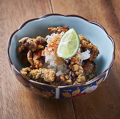 生タコ唐揚げポン酢