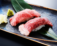 平取牛の炙り肉寿司