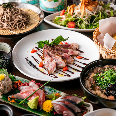 圧倒的に新鮮な肉料理と魚料理★和と洋の多彩な料理をご堪能ください。