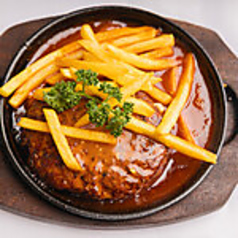 イカバター鉄板/自家製ハンバーグ
