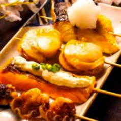 魚串(サーモン・ほたて・イイダコ・サバ)