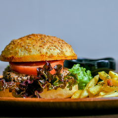 米粉ハンバーガーランチセット