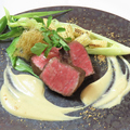 料理メニュー写真&nbsp;三重県産　松坂牛もも肉のタリアータ　エシャロットとマスタードのソース