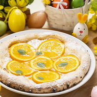 スイーツピザは店内でのみお愉しみいただける至福のピザ