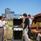 青空の下でやるBBQは最高!スノーピークのテントがキャンプ気分を高めます♪
