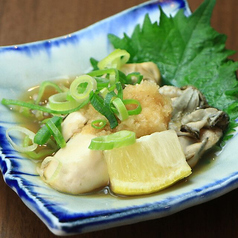 牡蠣湯引きポン酢